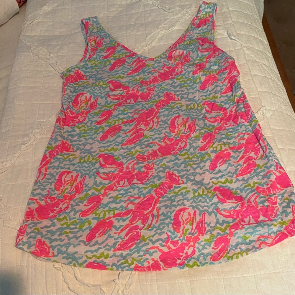 EUC Lilly Pulitzer Lobstah Roll tank size xs